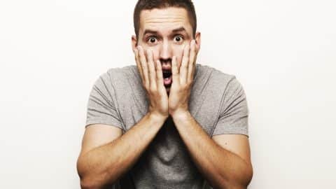 Surprised man