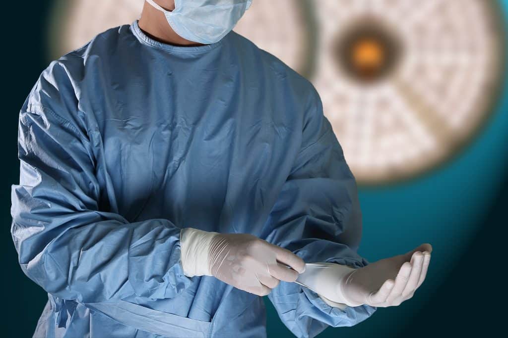 Doctor getting ready for a prostatectomy | Urology Associates | Denver, CO